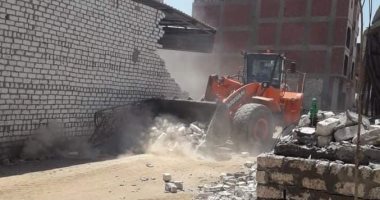 إسترداد 100 فدان أملاك دولة المنيا وإزالة 3031 حالة تعد ببنى سويف..صور