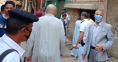 رفع وإزالة الإشغالات فى حملة مكبرة بمدينة ناصر ببنى سويف