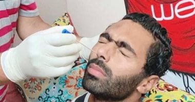 حسين الشحات يبدأ رحلة التأهيل في الأهلي بعد جراحة "الفتاق".. صورة
