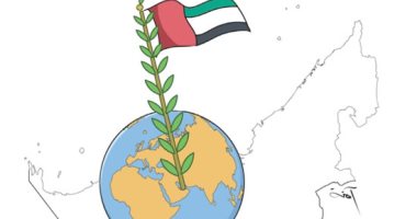 كاريكاتير صحيفة إماراتية.. الإمارات رسالة السلام في العالم
