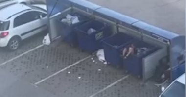 رجل يلقى فتاة فى حاوية قمامة.. اعرف القصة