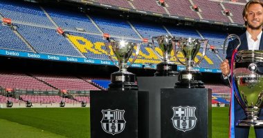 برشلونة يستعرض بطولاته فى الكامب نو لإغراء اللاعبين الجدد بعد رحيل ميسى.. صورة
