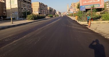 صور .. رصف الشوارع وتوسعة شارعى نبوى المهندس والمغازى بكفر الشيخ