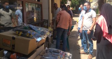 لجنة المتابعة تتخذ إجراءات قانونية ضد مخالفات في قرية "بدهل" ببنى سويف.. صور