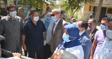 محافظ القليوبية يتفقد القوافل البيطرية لمعهد بحوث التناسليات بشبلنجة