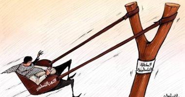 كاريكاتير صحيفة إمارتية يتناول القضية الفلسطينية 