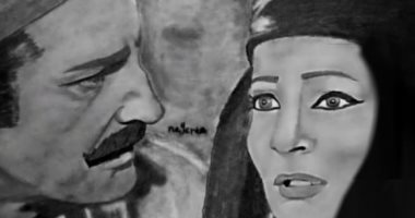  بالأبيض والأسود .. رسومات لمشاهد و أبطال أفلام الزمن الجميل