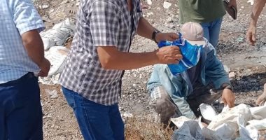صور .. إعدام أسماك ولحوم مجمدة بالعريش لانتهاء صلاحيتها