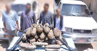 ضبط 63 كيلو بانجو و10 كيلو استروكس في مداهمات أمنية بأسوان
