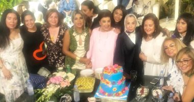 رجاء الجداوى فى آخر احتفال بعيد ميلادها.. فيديو وصور