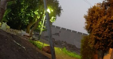 شكوى من عمود إنارة مائل فى شارع الميزان قرية آشفين بالقليوبية