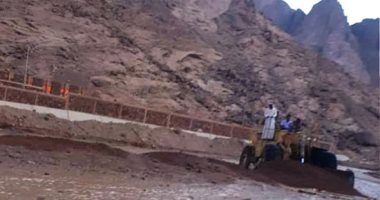 منشآت الحماية من السيول تنجح فى حصاد الأمطار على مدن جنوب سيناء