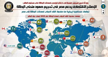 إنفوجراف .. الإصلاح الاقتصادي يدعم مصر في تحجيم صعود منحنى البطالة