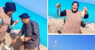 "سونيا وهشام" 38 سنة زواج ناجح.. جمعهم الحب والصيد وتشجيع الأهلى