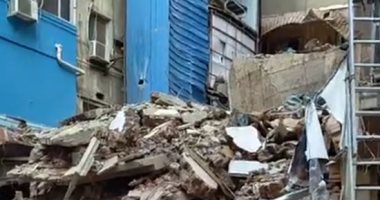 بث مباشر.. انهيار منزل مكون من 4 طوابق بالمحلة دون إصابات