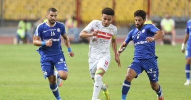 صور.. اهداف الشوط الأول بين الزمالك وسموحة فى الدورى الممتاز