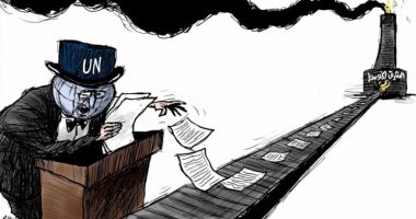 كاريكاتير صحيفة سعودية.. الغرب يجنى أرباح حروب الشرق الأوسط