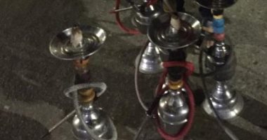 ضبط مقهى مخالف يقدم " الشيشة  " للمواطنين بالزقازيق.. صور 