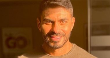 خالد سليم فى أحدث ظهور من كواليس مسلسل "جمال الحريم"