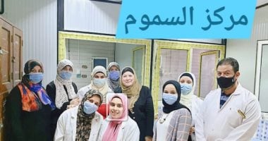 مركز السموم بجامعة بنها يستقبل 474 حالة خلال شهر بينها 296 تسمم دوائى  