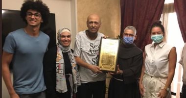لقاء الخميسى وبطرس دانيال يزوران جمال يوسف بعد إعلان إصابته بالسرطان