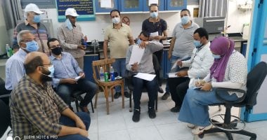 جهاز تنظيم المياه يزور محطات الصرف الصحى بالمنيا
