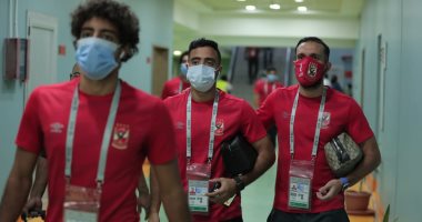 الأهلى ينشر صور لاعبيه لحظة وصولهم لاستاد برج العرب قبل مواجهة الاتحاد