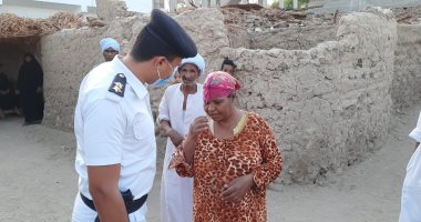 مديرية أمن الأقصر تقدم مساعدات لسيدة تعانى من أزمة نفسية فى منزل شبه مهجور