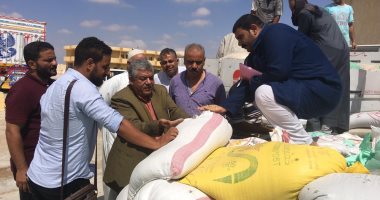 ضبط 32 طن قمح معبأة لبيعها بالسوق السوداء للاستهلاك الحيوانى بمطروح