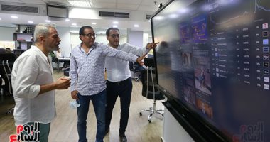الفنان صبرى فواز فى زيارة لتليفزيون اليوم السابع: نقلة فى عالم الميديا .. صور