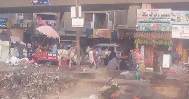 أهالى منطقة منشية النور فى بنها يشكون من انتشار الباعة الجائلين