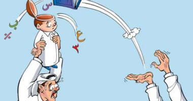 كاريكاتير اليوم.. التعليم عن بُعد هو الحل لمواجهة كورونا