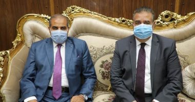 محافظ المنوفية يستقبل رئيس جامعة الأزهر للمشاركة فى تكريم أوائل الثانوية