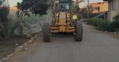رفع كفاءة الطرق والشوارع الرئيسية بعدد من مدن محافظة كفرالشيخ.. صور