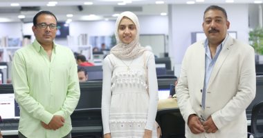 أول يوم تدريب صحفى لـ "ردينة سعد" فى اليوم السابع .. الأولى على الثانوية للمكفوفين تشكر "المتحدة للخدمات الإعلامية" لتحقيق أمنيتها .. "ردينة" : لم أتوقع التكريم من الرئيس السيسي وحديثه لى كان أبويا