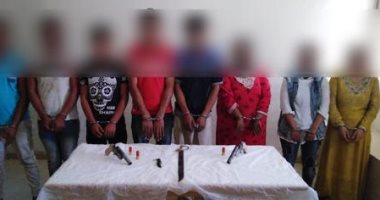 ضبط 8 متهمين باشعال نيران بسوق بالعاشر من رمضان