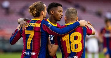 برشلونة ضد إليتشي.. البارسا يتقدم بهدف جريزمان في الشوط الأول "فيديو"