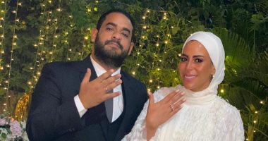 ماجد المصرى يحتفل بخطبة ابنته ماهيتاب على مصطفى القاضى.. صور