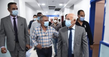 محافظ بورسعيد يتفقد الموقف التنفيذى لأعمال إنشاء مركز الرباط الطبى.. صور