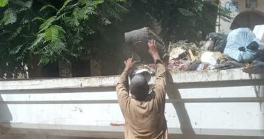  رفع 40 طن مخلفات من شوارع مدينة ساقلته شرقى سوهاج