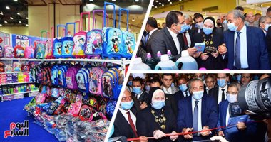 وزير التموين يفتتح معرض "أهلا مدارس" بمدينة نصر.. توفير المستلزمات المدرسية و"اليونيفورم" بأسعار مخفضة 20%.. الشنطة المدرسية تبدأ من 50 و70جنيها.. على المصيلحى: التركيز على المنتج المصرى يشجع الصناعة الوطنية