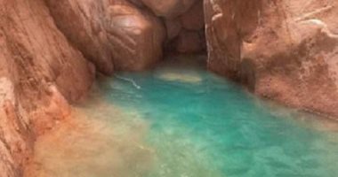 مياه بالألوان وشلالات وحمام سباحة طبيعي في حضن الجبل بوادى الوشواشى..ألبوم صور