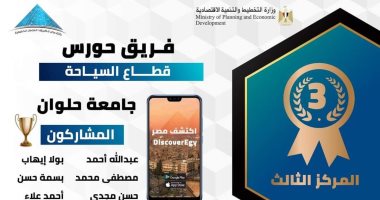 فوز فريق هندسة حلوان بالمركز الثالث بمسابقة وزارة التخطيط لتطبيقات الخدمات الحكومية