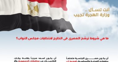 6 شروط واجبة لترشح المصرى بالخارج فى انتخابات مجلس النواب 2020.. تعرف عليها