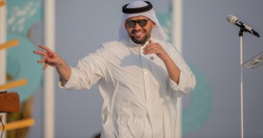 9 صور من حفل حسين الجسمى باليوم الوطنى السعودى الـ90 على الشاطئ