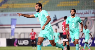 صور.. كهربا يحرز الهدف الثاني للأهلي فى مرمى نادي مصر 