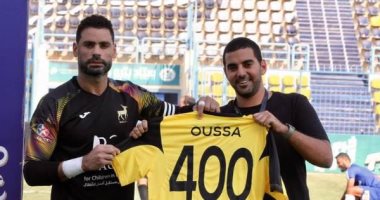 وادى دجلة يحتفل بمحمد عبد المنصف بعد مشاركته فى 400 مباراة بالدورى