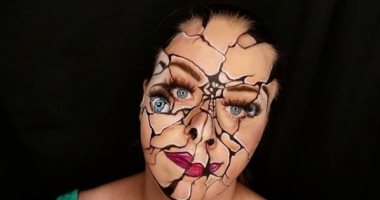 بريطانية ترسم على ملامحها يوميا لتحويل وجهها إلى وهم بصرى.. صور