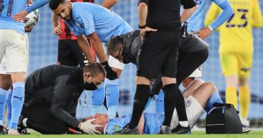 جوارديولا يكشف تفاصيل إصابة دى بروين فى مباراة مانشستر سيتي بالكأس