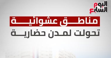 الإنجازات تتوالى.. مناطق عشوائية تتحول لمدن حضارية (إنفو جراف)